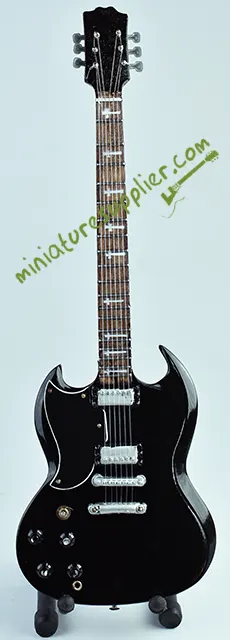 Miniature guitar replica Tony Iommi Black Sabbath, left handle guitar miniature