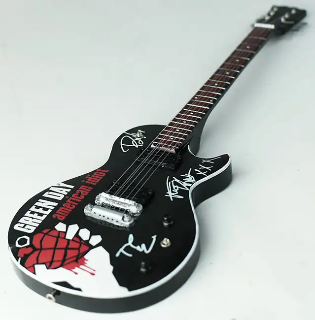 Green Day with signature miniature guitar for sale
