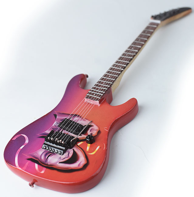 wholesale Miniature Guitar Motley Crue Guitar Theatre of Pain in cheap price