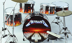 wholesale Miniature drum set Metallica