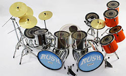 Rush drum set miniature replica, special complite part