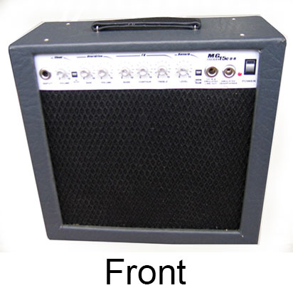 Miniature amplifier single made of solid wood in exclusive quality