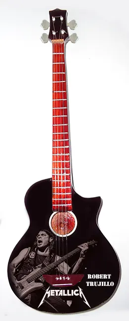 wholesale Miniature acoustic bass guitar replica Robert Trujillo Metallica in exclusive model and cheap price