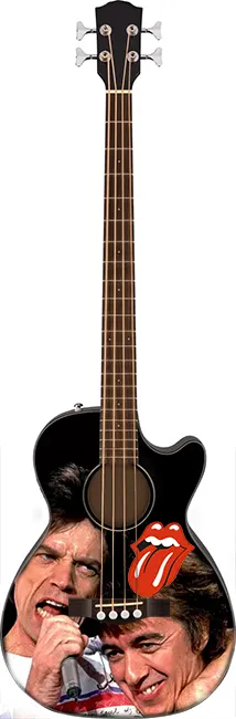 wholesale Miniature acoustic bass guitar The Rolling Stones in exclusive model and cheap price