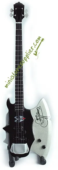 wholesale Miniature Bass Guitar Gene Simmons Axe, Kiss bass guitar replica handmade by profesional craftment in Bali Indonesia