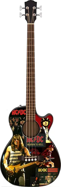 wholesale Miniature acoustic bass guitar Clifford Williams ACDC in exclusive model and cheap price