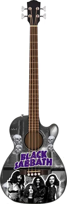 wholesale Miniature acoustic bass guitar Black Sabbath in exclusive model and cheap price