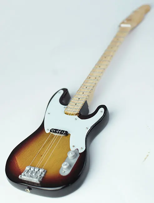 supplier miniature Precision Bass belong to Sting, handmade miniature bass guitar replica