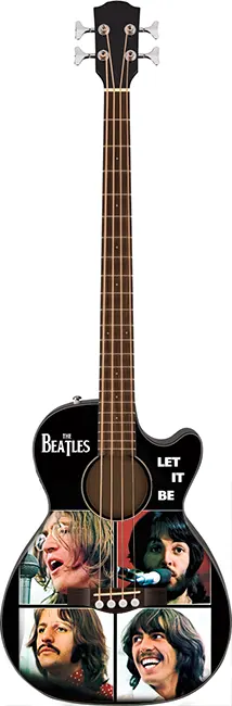 wholesale Miniature acoustic bass guitar The Beatles Let It Be in exclusive model and cheap price