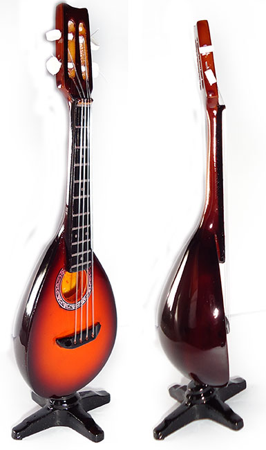 miniature mandolin guitar replica made of resin in nice quality and cheap price