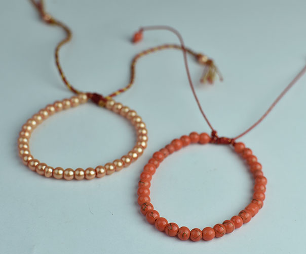 supplier Bali beach bracelet pearl round bead charms mix color made in Bali Indonesia