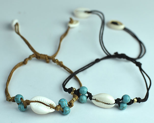 Shell plate charms in handmade braiden ocean style supplier from Bali indonesia