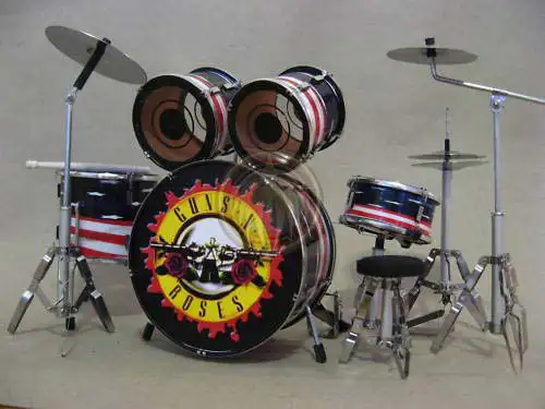 supplier and wholesale miniature drum set replica Guns n Roses
