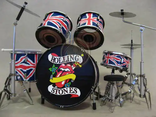 supplier and wholesale miniature drum set replica rolling stones