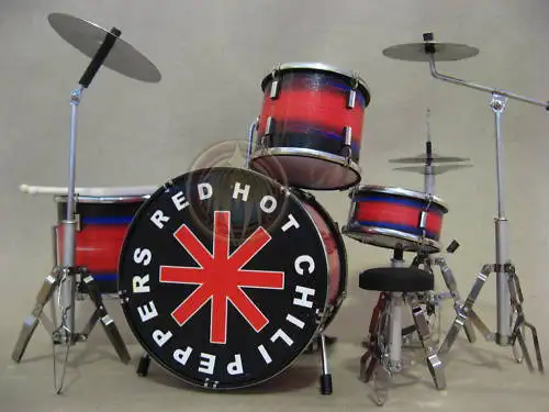 supplier and wholesale miniature drum set replica Red Hot Chili Peppers