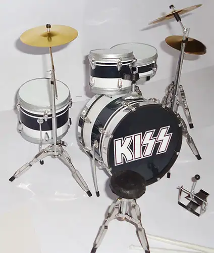 miniature drum kit replica Kiss Legend of Rock handmade from Bali Indonesia