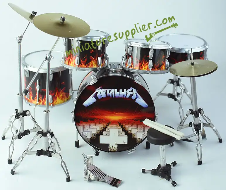 supply miniature drum set Metallica Master of Puppets 