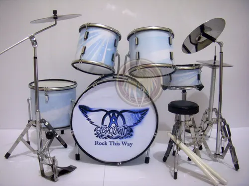 supply miniature drum set Aerosmith Rock This Way