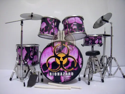 supply miniature drum set Danny Schuler Biohazard Skul