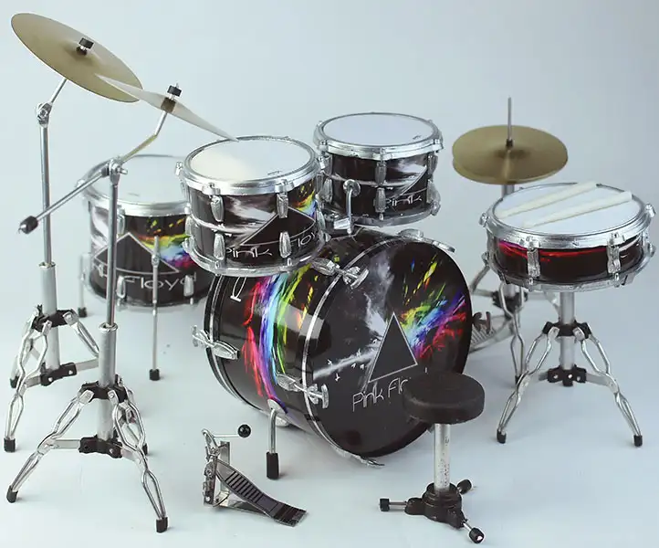 Side view of Drum Set Pink Floyd The Dark Side of the Moon