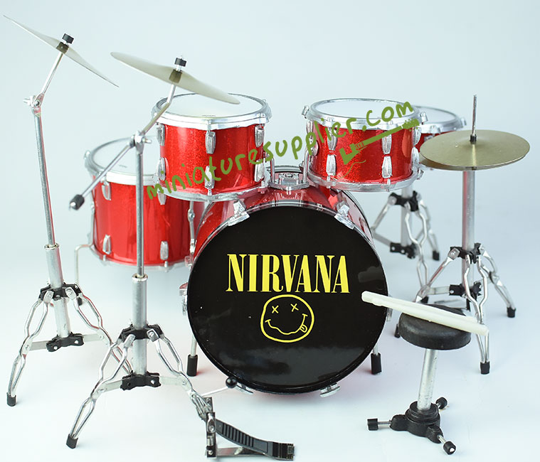 Miniature drum set Dave Grohl Nirvana drum set miniature for sale