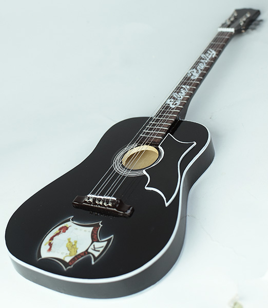 supplier miniature guitar acoustic Kempo Karate Elvis presley, handmade miniature acoustic guitar replica