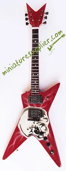 Miniature guitar replica Dimebag Darrell Pantera Skull