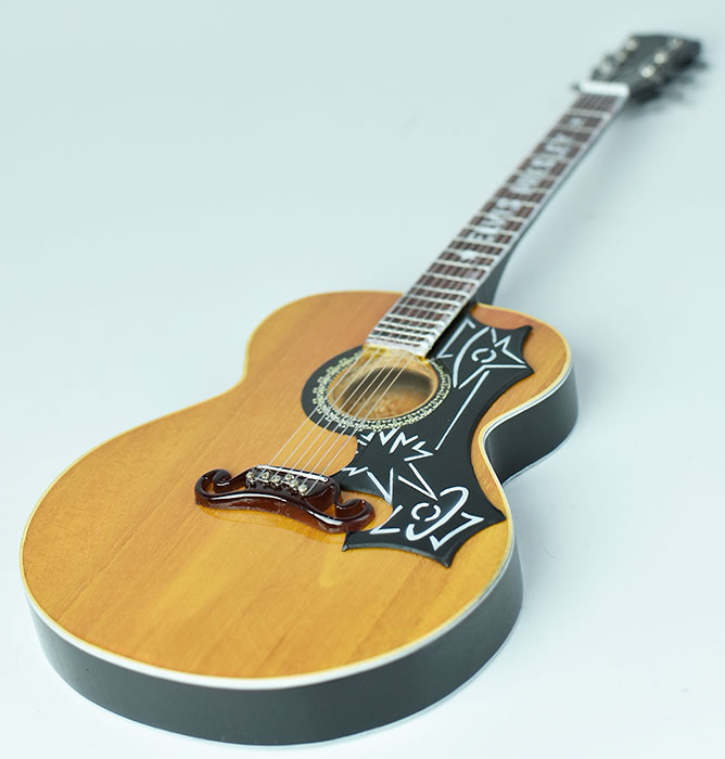 supplier miniature guitar acoustic Elvis presley, handmade miniature acoustic guitar replica