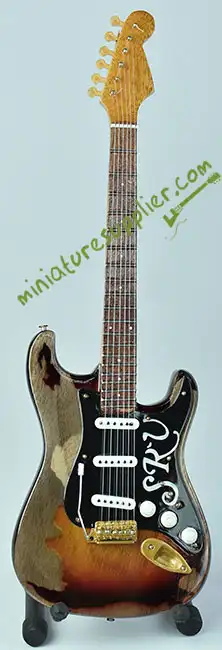 Miniature guitar replica SRV vintage, Stevie Ray Vaughan