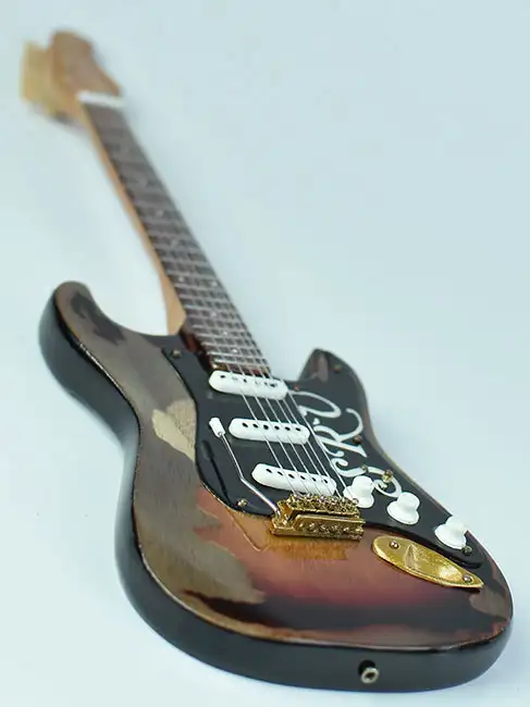 wholesale Miniature guitar replica SRV vintage, Stevie Ray Vaughan guitar miniature 100% handmade from Bali Indonesia