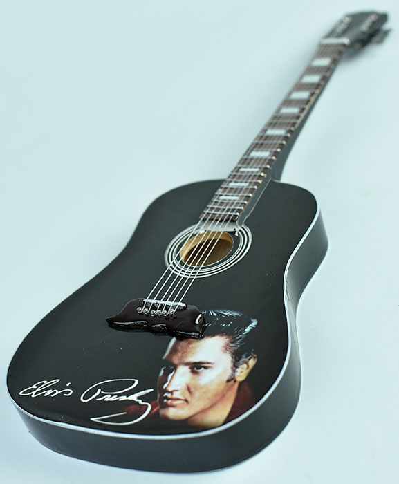 supplier miniature guitar acoustic Elvis presley, handmade miniature acoustic guitar replica