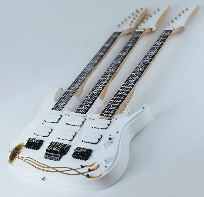 wholesale Miniature guitar 3 stangs Steve Vai 100% handmade from Bali Indonesia