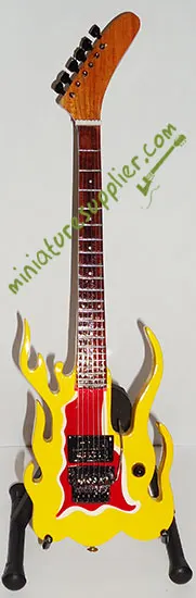 Miniature guitar replica Steve Vai Flame