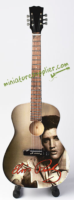 wholesale Miniature Acoustic Guitar Elvis Presley production from Bali Indonesia