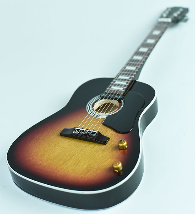 supplier miniature guitar acoustic sunburt Martin, handmade miniature acoustic guitar replica