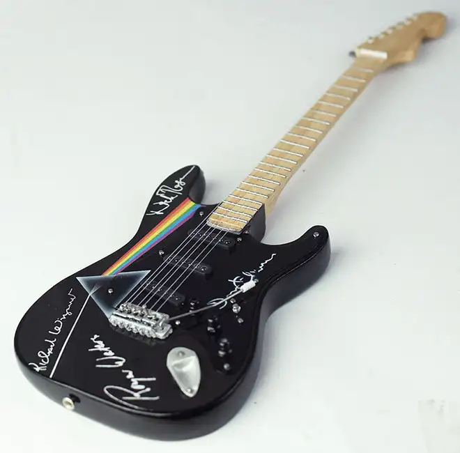 wholesale Miniature guitar replica Pink Floyd Dark Side of The Moon with signature made in Bali Indonesia
