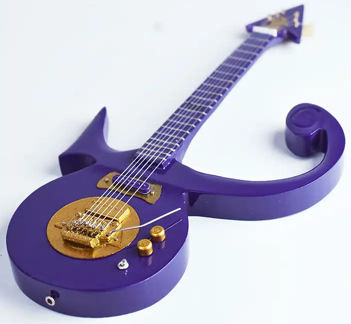 wholesale Miniature guitar replica Prince purple made in Bali Indonesia