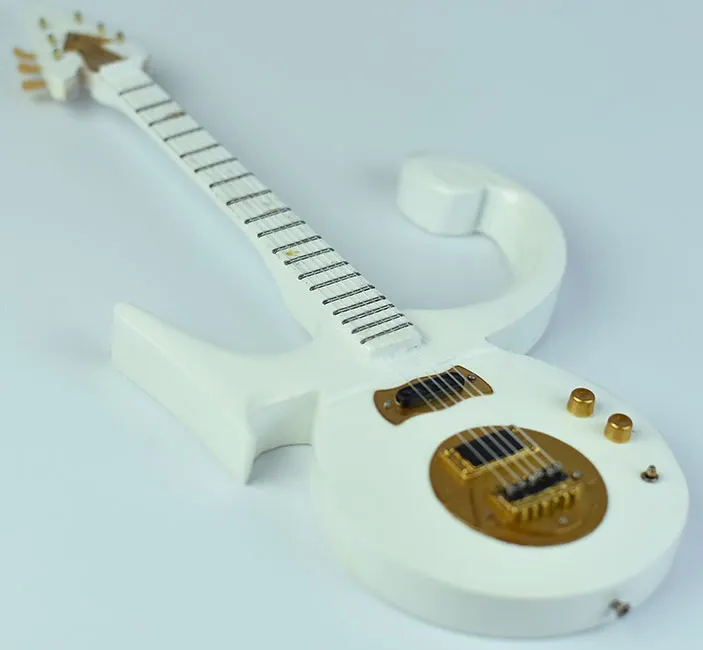 wholesale Miniature guitar replica Prince white color made in Bali Indonesia