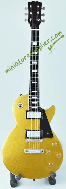 Miniature guitar Joe Bonamassa gold color hand made in nice quality