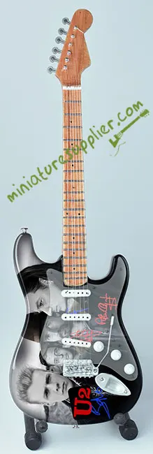 Miniature guitar U2 with Signature hand made in nice quality