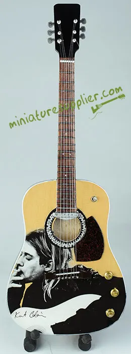 wholesale Miniature Acoustic Guitar Kurt Cobain Nirvana Unplugged production from Bali Indonesia
