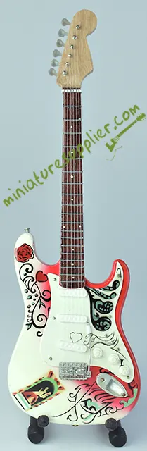 Miniature guitar Jimi Hendrix Monterey hand made in nice quality