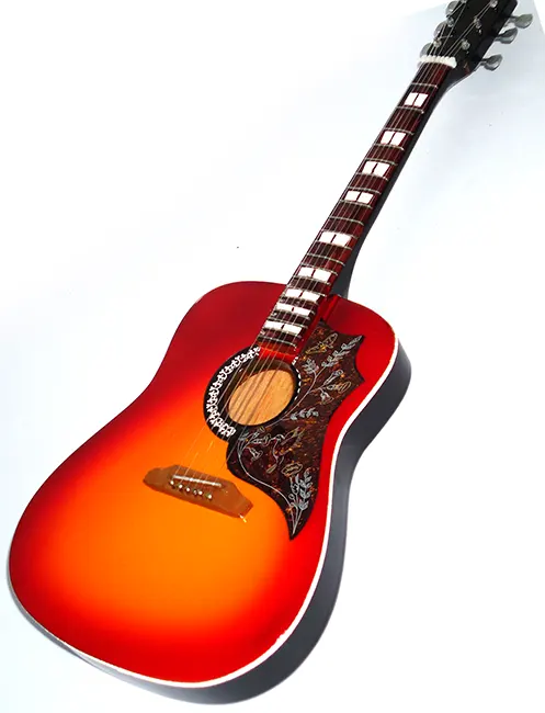 supplier miniature guitar acoustic Hummingbird sunbursh handmade miniature acoustic guitar replica
