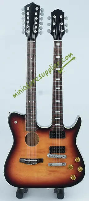 wholesale Miniature Acoustic Guitar Slash double neck production from Bali Indonesia