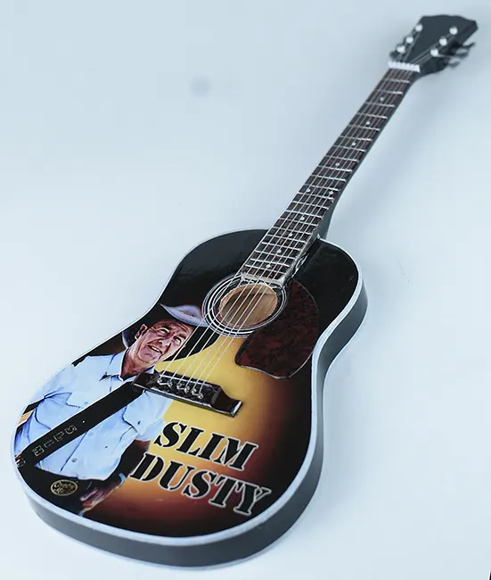 supplier miniature guitar acoustic Slim Dusty handmade miniature acoustic guitar replica