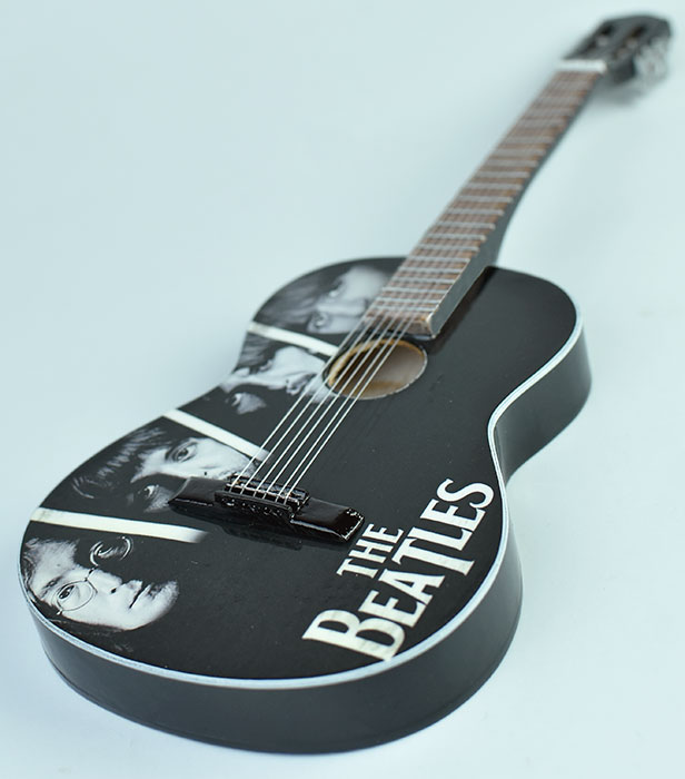 supplier miniature guitar acoustic The Beatles handmade miniature acoustic guitar replica