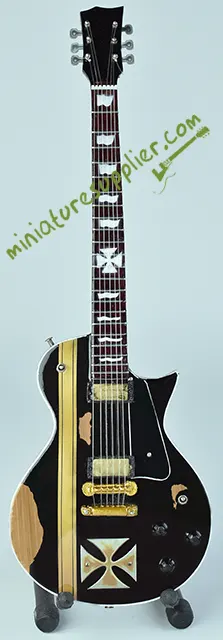 Miniature guitar display James Hetfield Iron Cross - Metallica