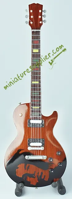 Miniature guitar display Bob Marley One Love