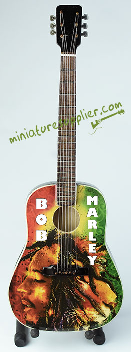 wholesale Miniature Acoustic Guitar Bob Marley Iron Lion Zion production from Bali Indonesia