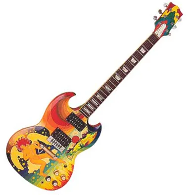 Miniature guitar replica Eric Clapton the Fool